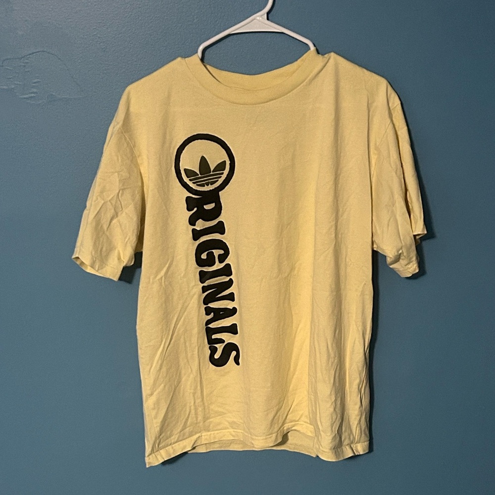 Adidas Originals Short Sleeve Tee in Yellow